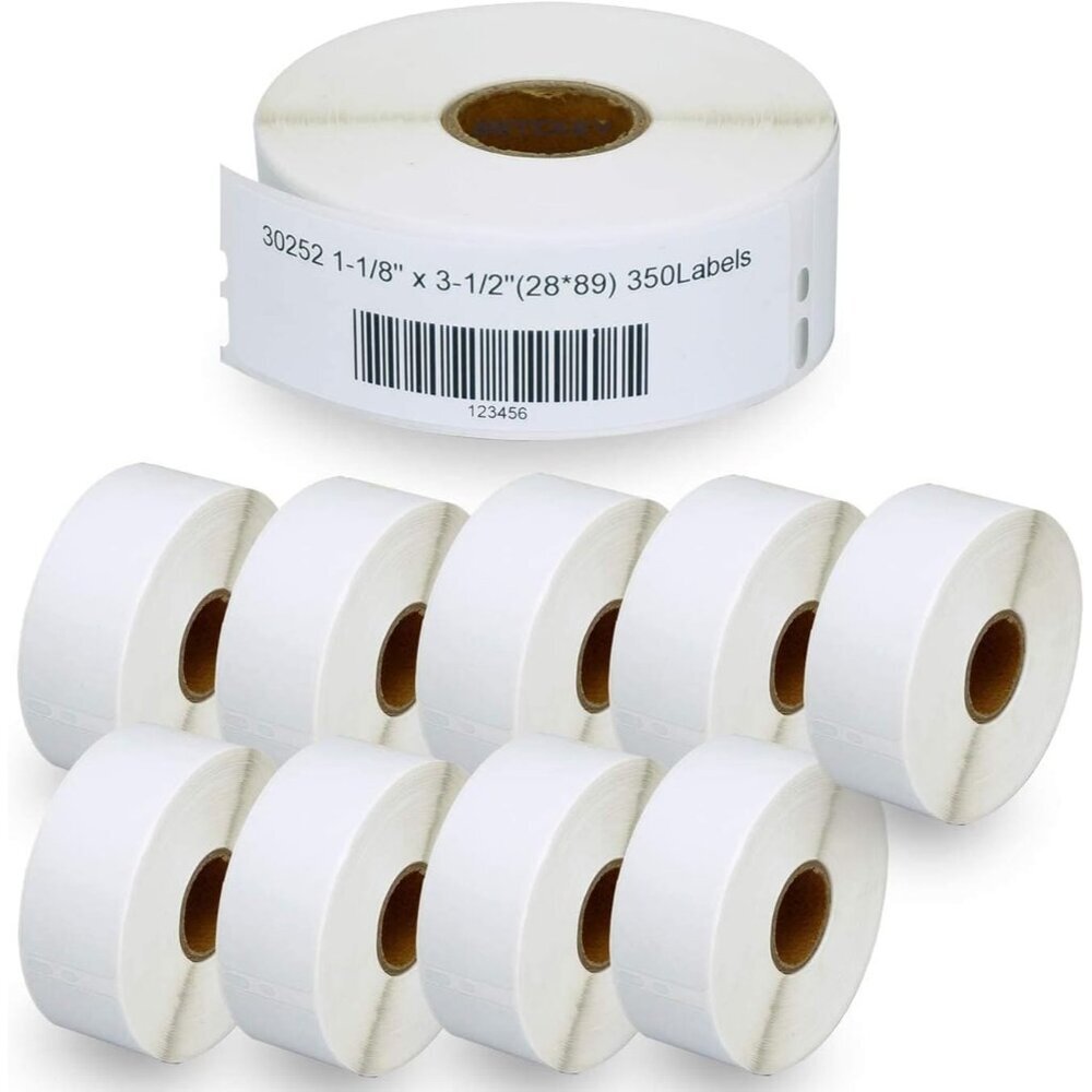 Compatible DYMO 30252 1-1/8" x 3-1/2" Address & Barcode Labels - Compatible with